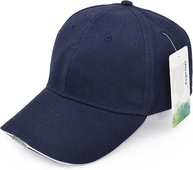 Hands Free Rechargeable LED Baseball Cap Hat for Outdoor Hip Hop Party Holiday