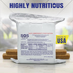 SOS Food Labs, Inc. 185000825 S.O.S. Rations Emergency 3600 Calorie Food bar - 3 Day/ 72 Hour Package with 5 Year Shelf Life, 5" Height, 2" Wide, 4.5" Length, white