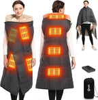 FERNIDA Heated Blanket Battery Operated, Cordless Heated Blanket with Rechargeable Battery Pack, 59" x 47" Wearable Portable Electric Heating Blanket for Camping Home Car