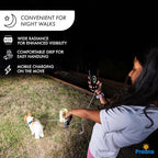 PRAANA 3-in-1 Solar Survival Kit, Emergency Flashlight with 5000mAh USB-C Power Bank & 7W Solar Panel for Power Outages, Camping, and Emergency Preparedness