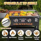 Griddle Replacement Top for Blackstone 28" Griddle 1517 1853 1883 1803 1924, Heavy Duty Steel Flat Top Griddle for Blackstone 2 Burner Gas Grill with Rear Grease System