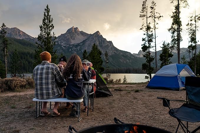 Stansport 616-100 Heavy-Duty Camp Table with Benches