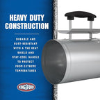 KINGSFORD Heavy Duty Deluxe Charcoal Chimney Starter, Large Capacity Zinc Steel BBQ Fire Starter with Heat Shield and Stay-Cool Handle, Vented Base Air Vents for Fast Even Lighting - 6 Pack