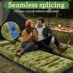 Sleeping Pad for Camping, 6" Velvet Camping Mat, Ultralight Inflatable Sleeping Pad with Built-in Foot Pump & Pillow, Compact for Camping Backpacking Hiking Traveling Tent