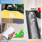 Waterproof Repair Tape for Fabric, Plastic, Awning, RV Underbelly, Tarp, Tent, Sail and Boat Cover Outdoor Repair Patch, Heavy Duty,4 Inch x 10FT White