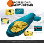 Naturehike 0 Degree RDS Down Mummy Sleeping Bag for Adults, 650 Fill Power, Cold Weather Backpacking Sleeping Bag for Camping, Hiking, -1℉ 18℉ 30℉, YKK Zipper