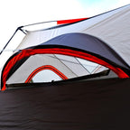 KTT Extra Large Tent 10-12-14 Person(B),Family Cabin Tents,2 Rooms,3 Doors and 3 Windows with Mesh,Straight Wall,Waterproof,Double Layer,Big Tent for Outdoor,Picnic,Camping,Family Gathering
