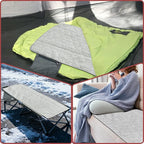Heated Sleeping Bag Pad, Heated Sleeping Bag Liner, 3 Heating Zones,Heated Sleeping Bag Insert for Camping、Sofa、Chair