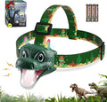 EverBrite Kids Dragon Headlamp with RGB Lights, LED Head Lamp with Roar & Silent Mode, Batteries Included, Fun Hands-Free Headlight for Boys & Girls, Great Gift for Birthday & Christmas, Dragon Toy