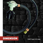 Camp Chef HRL replacement hose and regulator, 1 PSI