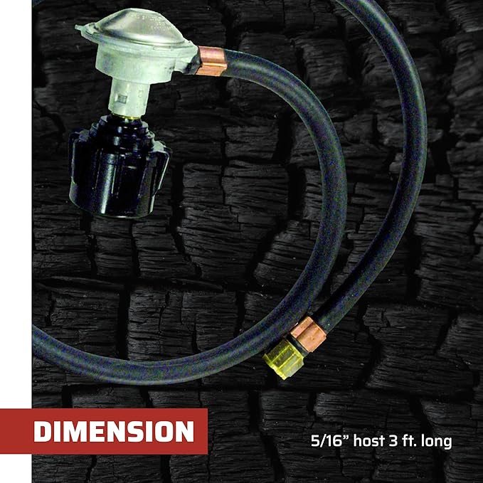 Camp Chef HRL replacement hose and regulator, 1 PSI