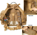 Akmax MOLLE II Medium Rucksack Military Tactical Backpack with Detachable Side Pouches & Upgraded Frame for Enhanced Comfort