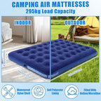 4 Pcs Camping Tent Set Include 1-2 Person Tent, Sleeping Bag, Air Mattress and 110v Ac/12v Electric Air Pump with 3 Nozzles Easy Set up Shelter with Rain Fly and Carrying Bag for Outdoor