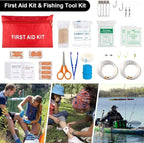 Survival Kit, 151 Pcs First Aid Kit Survival Gear and Supplies Emergency Kit with Bug Out Bag Tactical Military Grade Molle IFAK for Camping, Earthquake, Hiking, Hunting, Gifts for Men Dad