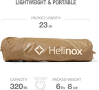 Helinox Cot Max Lightweight, Compact, Collapsible, Portable Camping Cot, Coyote Tan