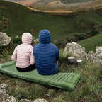 Camping Sleeping Pad Mat with Pillow Built-in Foot Inflatable Sleeping Pads Compact-for Inflating Camping Pad