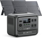 BLUETTI Solar Generator Elite 100 V2 with 2×100W Solar Panels Included, 1024Wh Portable Power Station w/ 2 1800W AC Outlets, 35% Smaller, Ideal for Camping, Emergencies, Backup Power