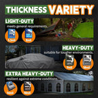 RAINDEWAY Tarps 16x20 Feet,Tarp Waterproof,5.5 Mil Thick, Multipurpose Waterproof Poly Tarp Cover with Metal Grommets and Reinforced Edges,Green Tarps