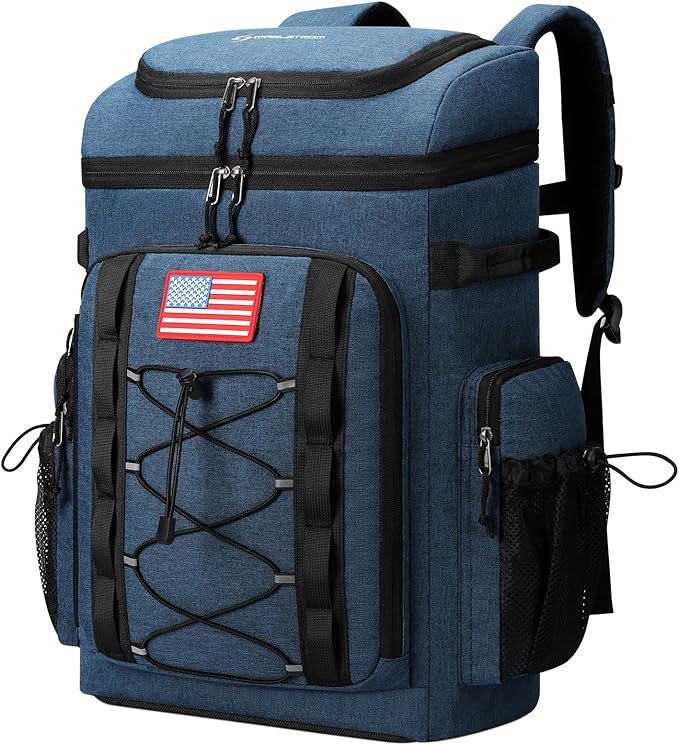 Maelstrom Backpack Cooler,Soft Lightweight Leakproof Cooler Backpack,Men Women 35/50 Can Insulated Cooler Bag,Keeps Hot/Cold for Up to 16 Hours,Perfect for Camping, Beach