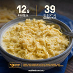Triple Cheese Mac High Protein Meal (10 Servings) Freeze Dried Prepper Supplies & Emergency Food Supply, 40 Essential Nutritients, Shelf Stable Up to 25 Years, One Can