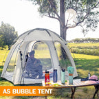 Bubble Tent, AYAMAYA 10x10 FT Screen House for 4-6 People, Outdoor Sports Tent Canopy with Mesh Mosquito Netting for Patio, Camping, Backyard and Outside Activities, Weatherproof Sun Shelter