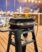 Weber Lumin Compact Electric Grill, Black, with Lumin Compact Stand