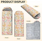 Camping Sleeping Bags, Lightweight Waterproof Sleeping Bag and Compact with Compression Sack for Outdoor