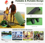 Goplus Camping Tent Cot, 5-in-1 Folding Camping Bed with Awning, Air Mattress, Sleeping Bag, Bedspread, Off Ground Elevated 1-2 Person Cot Tent with Carrying Bag, Air Pump for Camping Picnic Outdoor