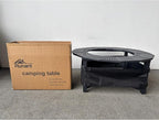 Camping Furnitur 37 Inch Fire Pit Surround Tabletop for Solo Stove Bonfire Ranger 2.0, Circular Safety Protection, Equipped with a Safety Support Frame to Prevent Direct Contact with the Ground