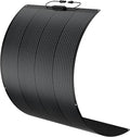 BougeRV Arch 200 Watts Fiberglass Flexible Solar Panel 23% High-Efficiency, 270° Lightweight, Portable Bendable 12 Volts 10BB Mono Cell for RV Camping Home Boat Marine Curve Surface Black