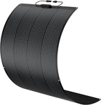 BougeRV Arch 200 Watts Fiberglass Flexible Solar Panel 23% High-Efficiency, 270° Lightweight, Portable Bendable 12 Volts 10BB Mono Cell for RV Camping Home Boat Marine Curve Surface Black