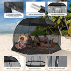Alvantor Pop Up Screen House Gazebo with Mosquito Netting, Instant UV Resistant Sun Shelter for Patio & Backyard, Portable Canopy Tent for 2-10 Person