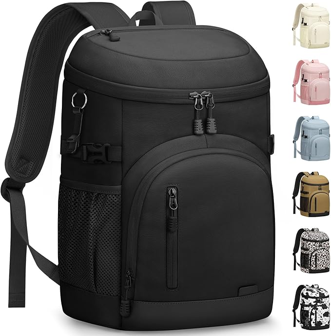 Cooler Backpack Insulated Waterproof,30/45 Cans Backpack Coolers Leakproof Lunch Backpack for Men Women Portable Soft Cooler Bag for Beach Camping Trave Picnic