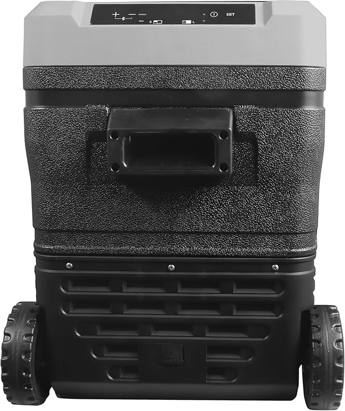 Frigidaire, 51 Qt. Portable Convertible Electric Refrigerator/Freezer Trolley-With App, Dual Zone, Black