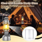 Propane Lantern Globe Glass Replacement Compatible with Coleman Fueled Lanterns, Standard Replacement Parts, Clear Lantern Mantles, Reusable Lantern Mantles Parts for Outdoor Camping Lantern