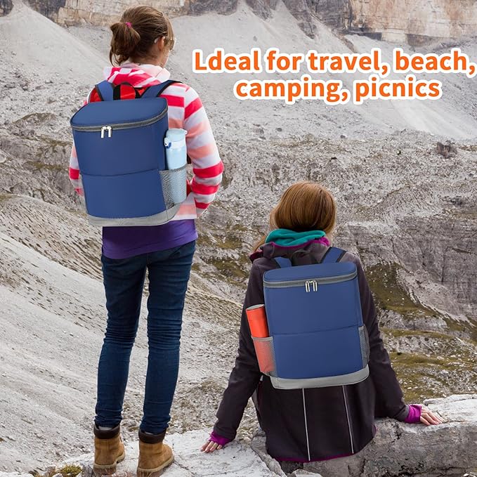 Insulated Cooler Backpack 30 Cans - Leak Proof Beer Backpack Lightweight Cooler Bag for Travel, Camping, Beach, Lunch