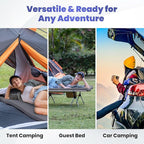 Hazli Matrix AirCell Memory Foam Camping Mattress Pad - CertiPUR-US Roll Up Mattress for Adults - Portable Foam Sleeping Mats for Camping - Camp Cot Sleeping Pad - Floor Sleep Mat Bed Roll for Car RV