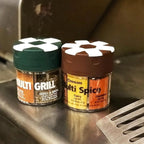 Coghlan's Multi-Grill Shaker – 4-in-1 Outdoor Spice Shaker with Flip-Top Lids for Chicken, Seafood, Steak, and Grilling Blends – Durable, Compact, and Travel-Ready for Camping, RV or BBQs