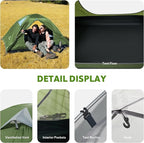 Naturehike Bleik 2-3 Person Camping Tent, Waterproof Double Layer Lightweight Backpacking Tents for Camping