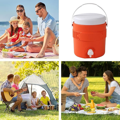 1 Gallon Portable Sports Cooler Water Beverage Dispenser, Insulated Drink Cooler Dispenser With Spout, Portable Handwashing Stations, Party Water Jugs Cooling Drink Bottle For Camping Outdoor Sport