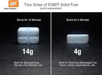 Esbit 4g Solid Fuel Tablets for Backpacking & Camping Stoves & Grills, 1300-Degree Smokeless Emergency Fire Starter Squares, 60 Pack