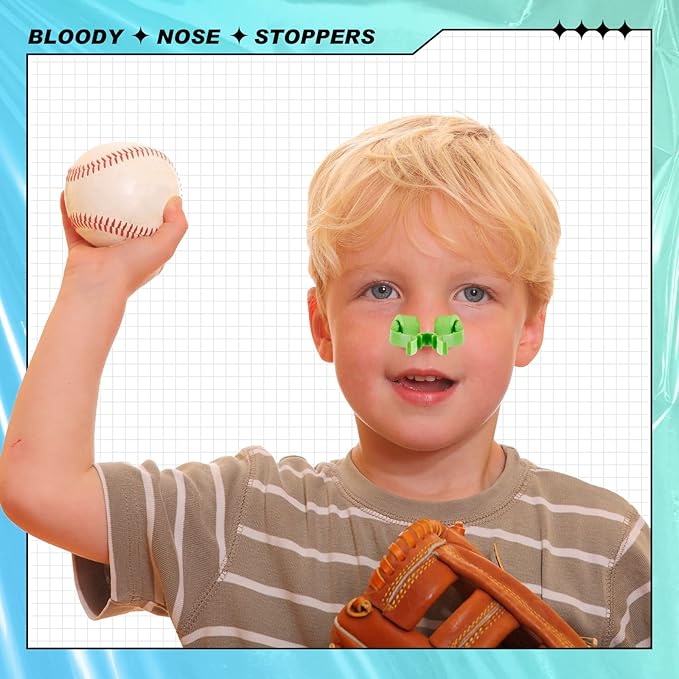 Frienda Professional Nose Stop Clips Plastic Foam Nosebleed Stopper Clips for Adults Accidental Emergency Condition Swimming(100 Pcs,Green,Standard Size)