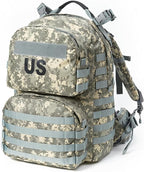 Akmax MOLLE II Medium Rucksack Military Tactical Backpack with Detachable Side Pouches & Upgraded Frame for Enhanced Comfort
