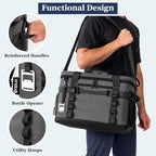 OPUX Cooler Bag, 48/60 Cans Insulated Soft Collapsible Portable Cooler, Soft Sided Leakproof Cooler for Beach Camping with Shoulder Strap, Ice Chest for Travel Road Trip Picnic