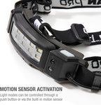 Steelman Slim Profile Rechargeable LED Motion-Activated Headlamp, 250-Lumen, 3 Brightness Settings, 20-Meter Range, Water-Resistant