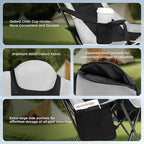 OUTSIDER Heated Camping Chair Heavy Duty 3-Position Folding Camp Chair with 3 Heat Levels,Cup Holder & Side Storage-Outdoor Heating Camping Chair for Adults, Supports 350lbs Battery Not Included(2pcs)