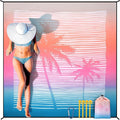 Beach Blanket Waterproof Sandproof Extra Large Beach Mat 79" X 83"/120"x108"for 1-8 Adults Quick Drying Durable Outdoor Picnic Mat for Beach Travel Camping Hiking