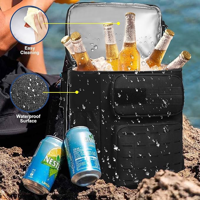 Backpack Cooler Insulated Leak Proof for Men Wowen 36 Cans Soft Cooler Backpack Insulated Waterproof Large Capacity Coolers Bag Portable for Lunch Camping Travel Picnic Hiking