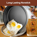 Odoland 10pcs Camping Cookware Non-Stick Camping Pot and Pan Set with Plate Bowl Fork Knife Spoon for Backpacking, Hiking, Outdoor Cooking and Picnic