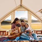 Inflatable Tents for Camping, Blow Up Tent with Hand Pump, Easy Setup Inflatable Hot Tent with Stove Jack, Waterproof Oxford Air Glamping Tents for Camping Adult 4 Person Upgrade Version